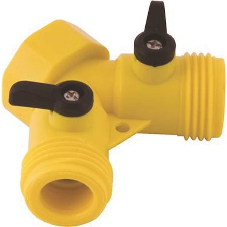 Melnor Siamese Y Conn with Shut Off Plastic 313S